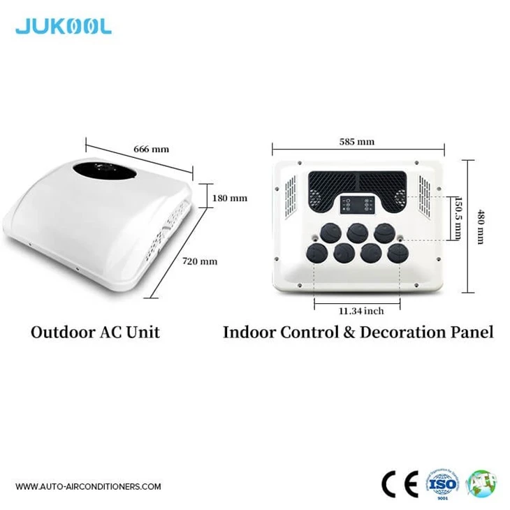 Battery Powered Rooftop Air Conditioner For Truck Cab